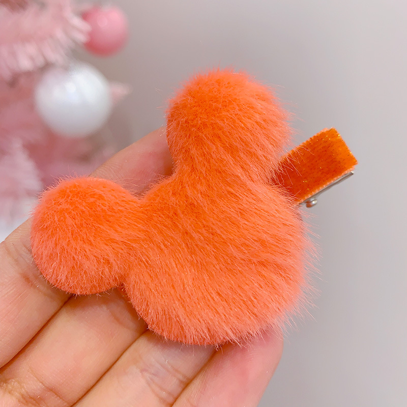 Kẹp tóc hình chú chuột nhồi bông dễ thương cho bé gái