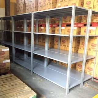 Kệ sắt v lỗ: c1.5mx d1.2mx r50, 4 tầng