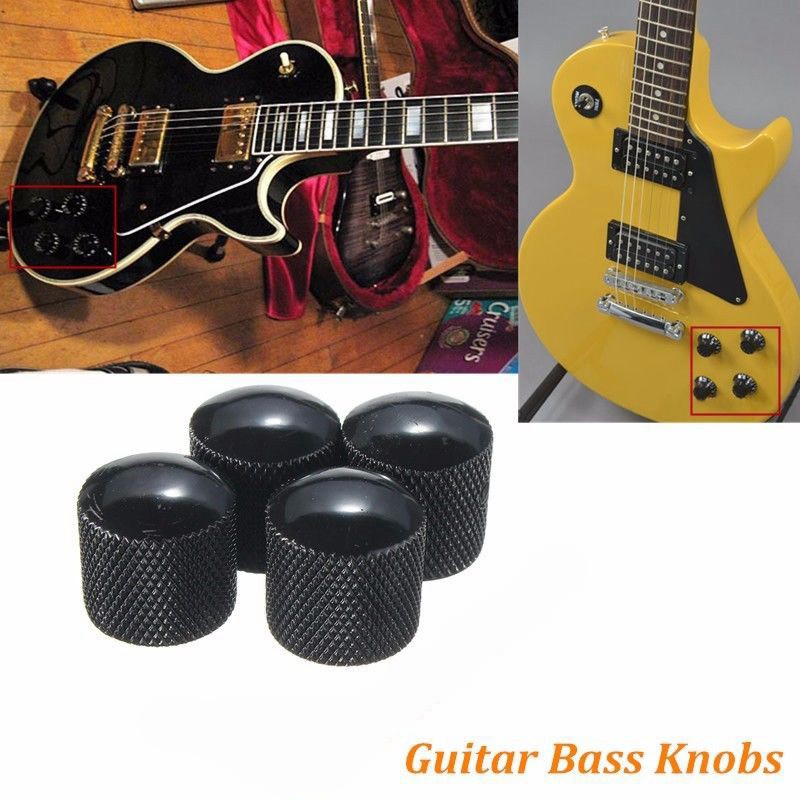 4pcs Metal Dome Volume Tone Control Knob for Electric Guitar