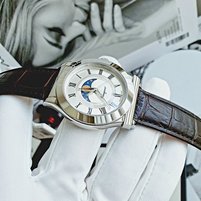 Đồng hồ nam SalvatoreFerragamo 1898 for Men’s Watch - bản moon phase lịch lãm-swiss made