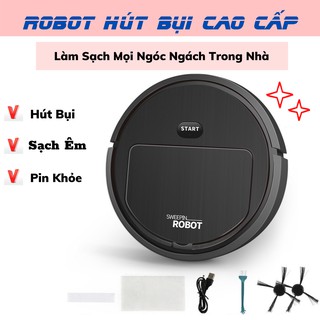 Robot hút bụi thông minh , robot hút bụi bẩn tự động thông minh không gây tiếng ồn tiện ích ATILA SHOP
