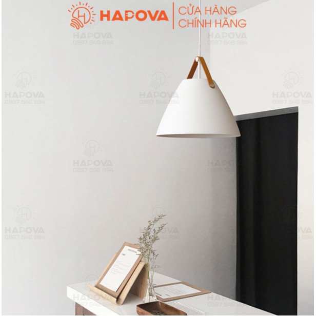 Đèn thả trần trang trí bàn ăn quai da HAPOVA DT 5007/1