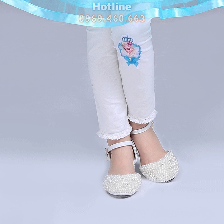 Quần Bó Mặc Trong Váy, Chất Cotton Dày Dặn, Mềm, Co Giãn. Quần Elsa Bé Gái