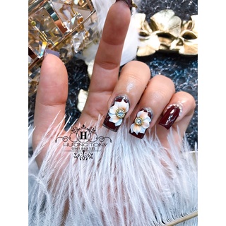hoa bột nửa charm, hoa bột nail