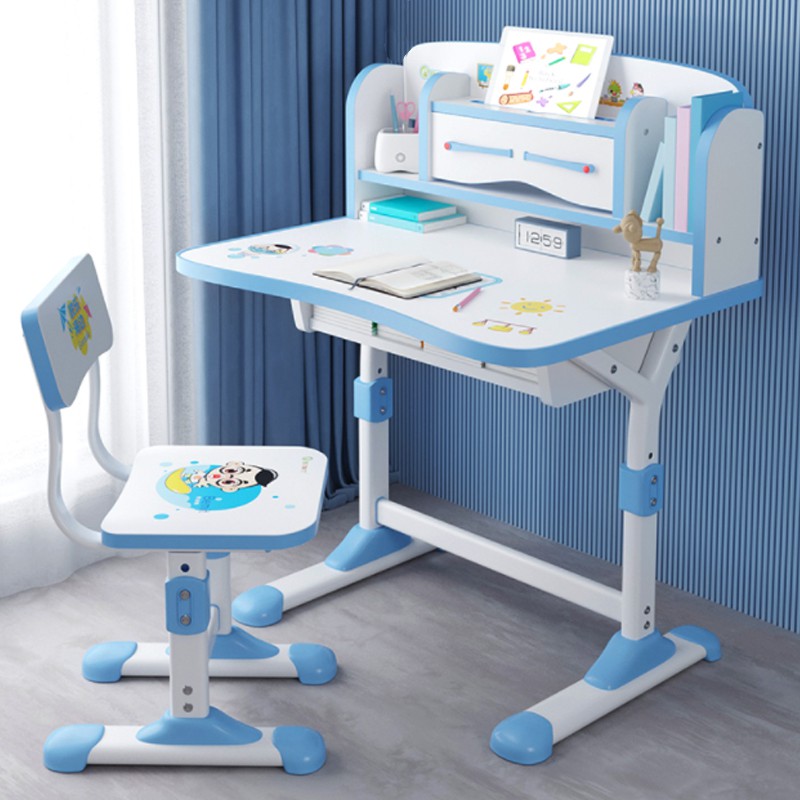 Bàn học thông minh kèm ghế trẻ em chống gù và tùy chỉnh độ cao ASBK2151 | BigBuy360 - bigbuy360.vn