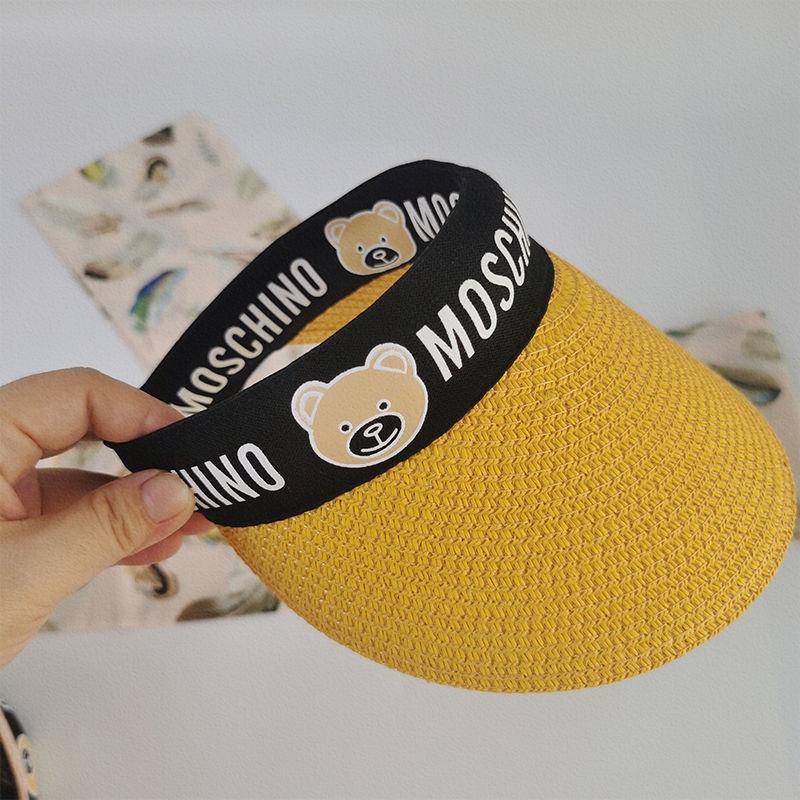 Mũ Cói Rộng Vành Hở Chóp Che Nắng Thời Trang Đi Biển Mùa Hè Cho Mẹ Và Bé