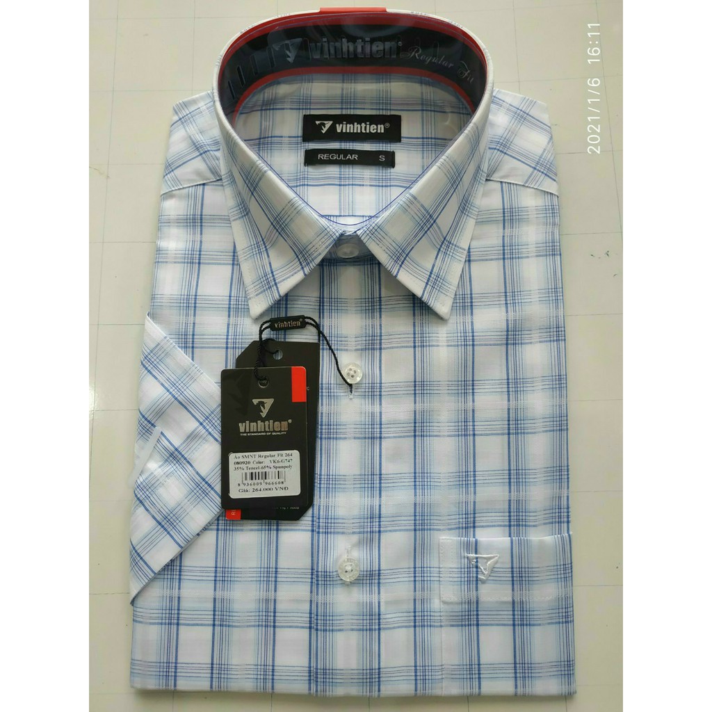 Áo Vĩnh Tiến tay ngắn VẠT BẦU nhiều mẫu 264 và 295 size S (54-61kg) | BigBuy360 - bigbuy360.vn