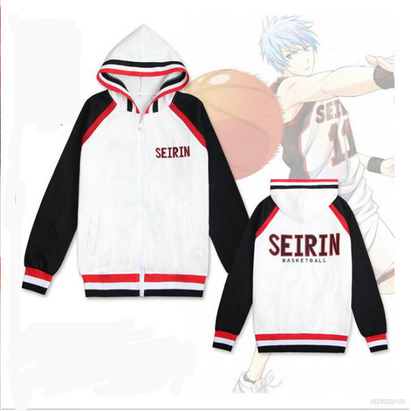 Áo khoác hoodie tay dài phong cách nhân vật Kuroko's Basketball