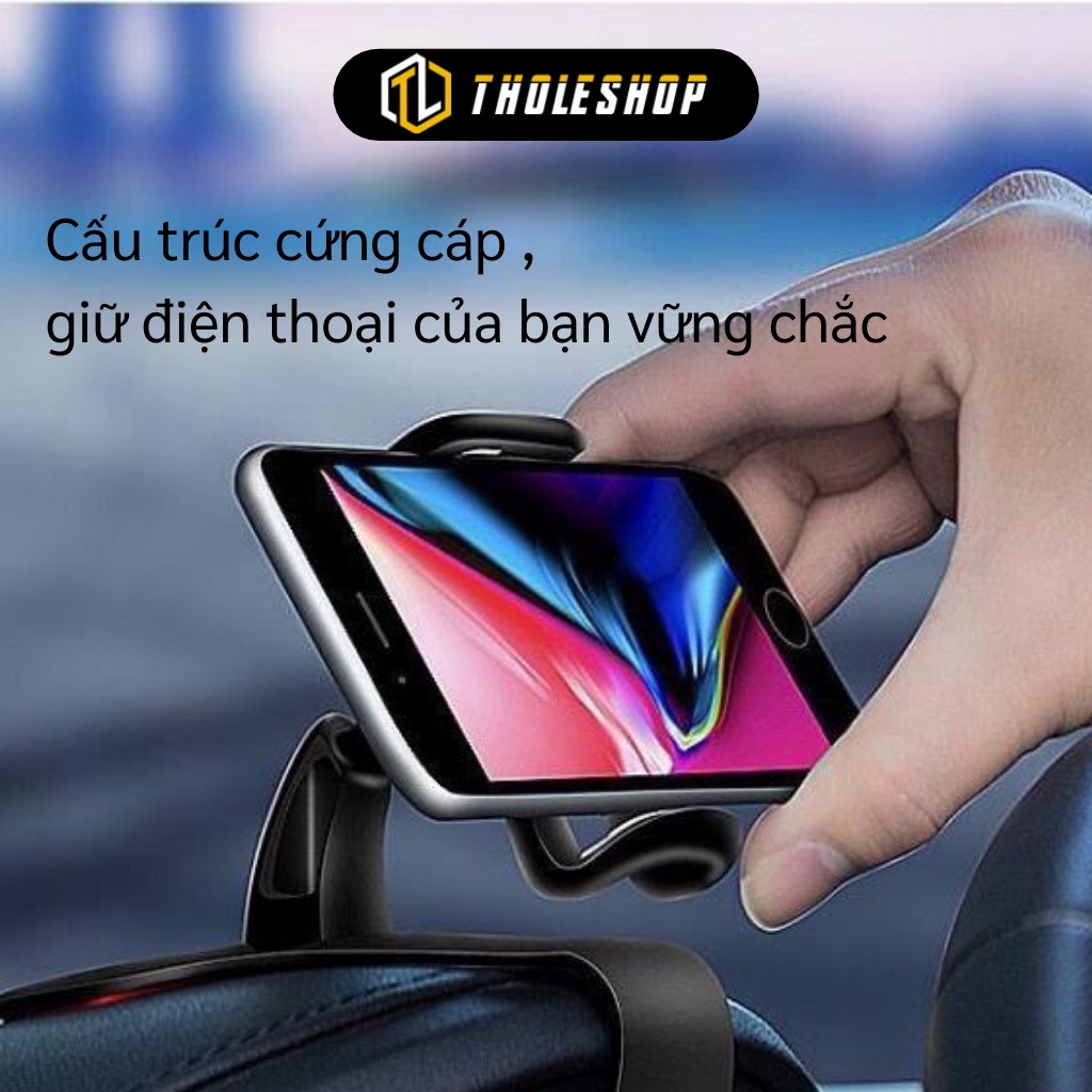 Giá Đỡ Điện Thoại - Giá Đỡ Điện Thoại Trên Ô Tô Có Đế Kẹp Silicon, Xoay 360 Độ 6260