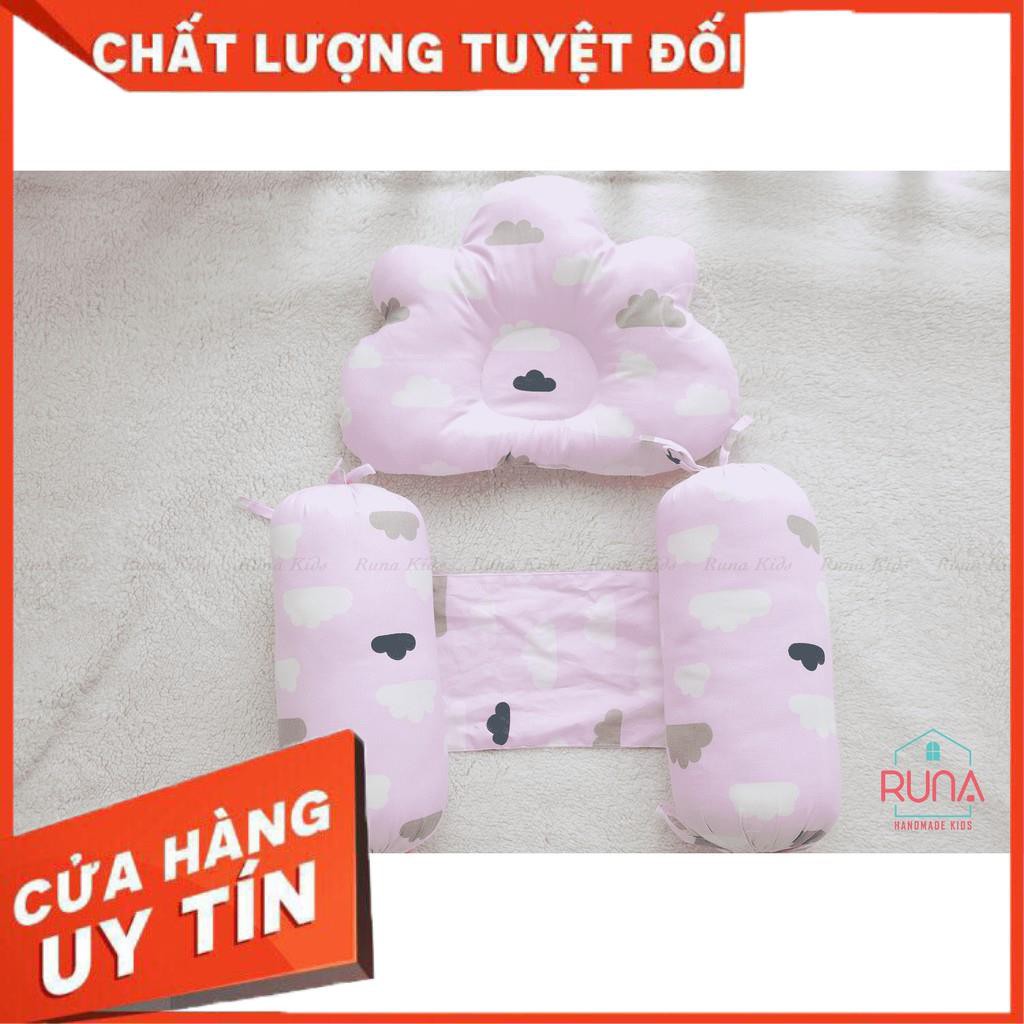 [100% ẢNH THẬT] Gối lót đầu + Chặn Runakids MÂY HỒNG