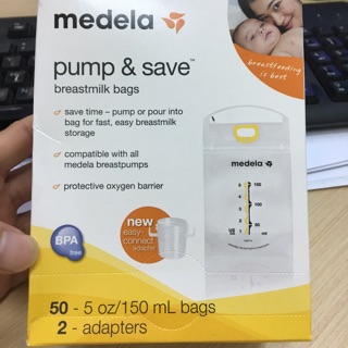 Túi trữ sữa medela chính hãng xách tay mỹ loại hút trưc tiếp