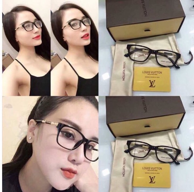 Kính Mắt vuông gọng hoạ tiết thời trang cao cấp