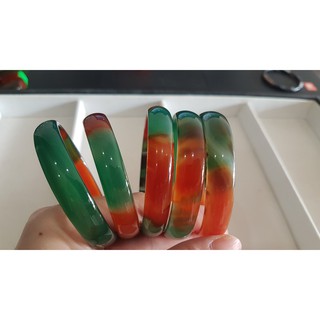 Vòng Mã não xanh pha đỏ