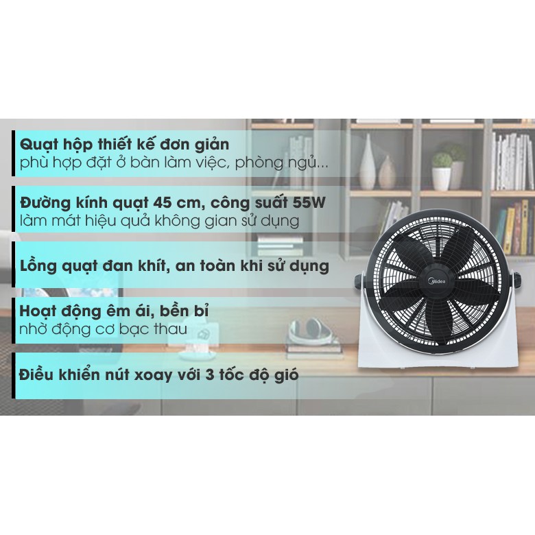 Quạt Hộp MIDEA FB40-9H (Miễn phí giao tại HCM-ngoài tỉnh liên hệ shop)