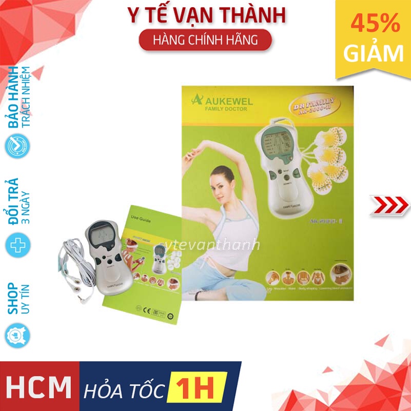 ✅ Máy Massage Dán Xung Điện- Aukewel AK-2000-II (4 Miếng Dán), (ĐỨC) (BH 24 Tháng) - Mát xa, Massa -VT0103