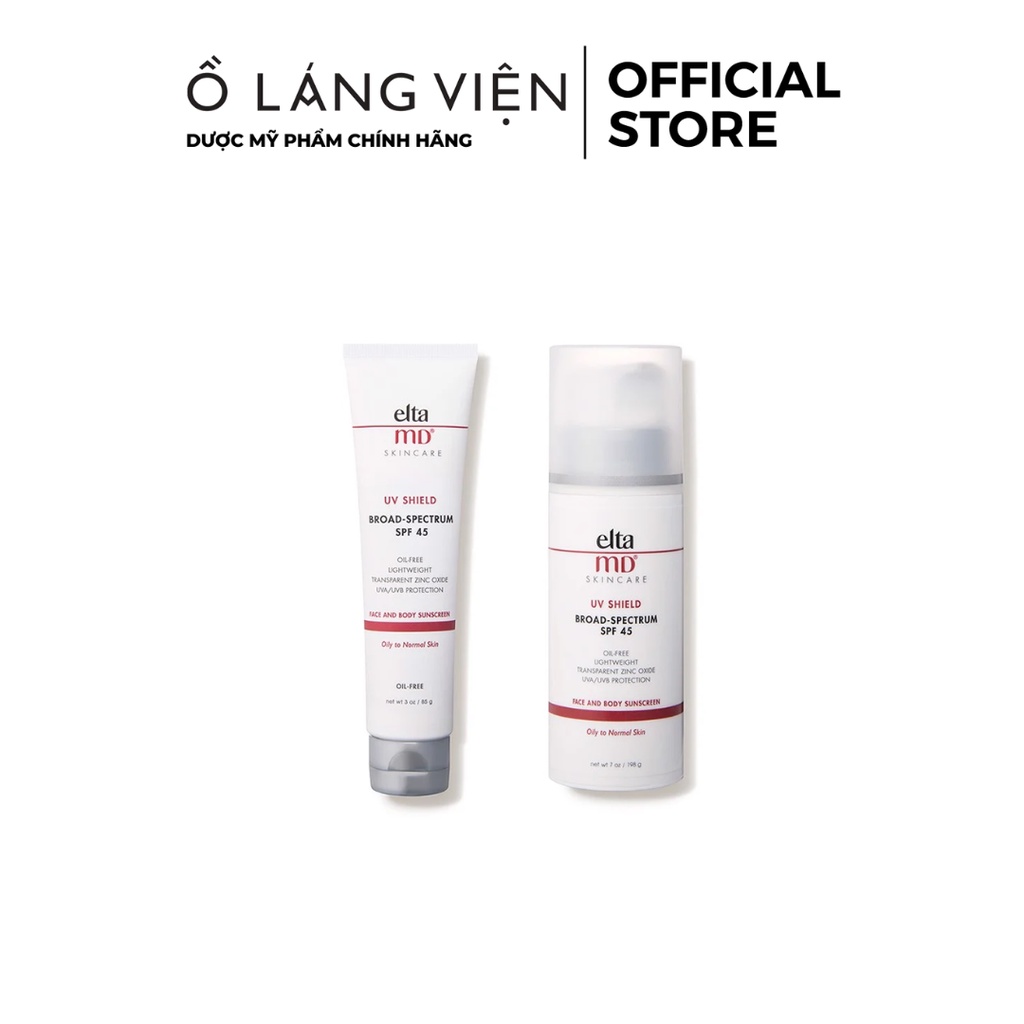 Kem chống nắng cho mặt và cơ thể không màu ELTAMD UV Shield Broad-Spectrum SPF 45