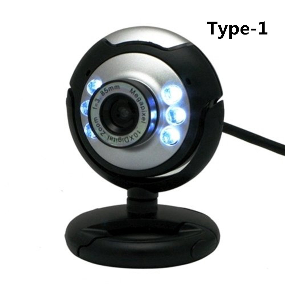 Webcam USB HD 12.0 Mp Tích Hợp 6 Đèn LED | BigBuy360 - bigbuy360.vn