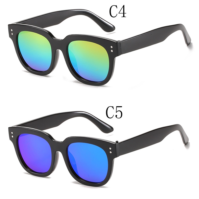 Kính Mát Gọng Vuông Chống Tia UV Phong Cách Hàn Quốc Thời Trang Cho Bé Trai Và Gái