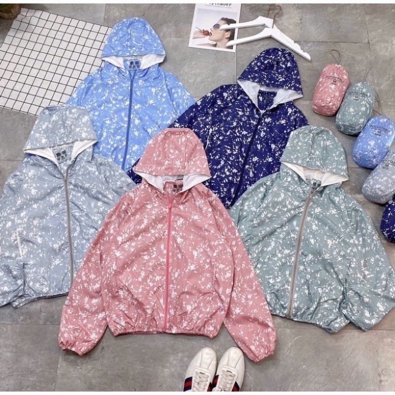 Áo Gió Loang 2 lớp UNi { Hàng Uni Chính Hãng } Áo Gió Chất Vân Gạo Dày Dặn Cản Gió và Nước Cực Đẹp