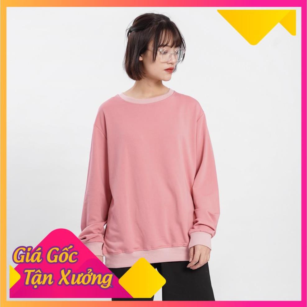Áo dài tay trơn NỈ DA CÁ Unisex N7 Basic Sweater Ulzzang cặp đôi nam nữ form rộng oversize Hàn Quốc