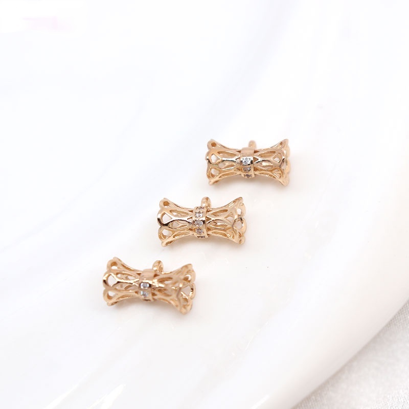 Hạt Cườm Nhỏ Mạ Vàng 14K Nhiều Màu Sắc Dùng Làm Vòng cổ / Thắt Lưng