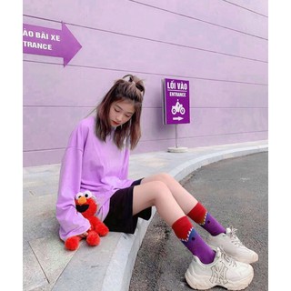 Áo Tay Dài LONG SLEEVE BASIC Màu Tím Unisex