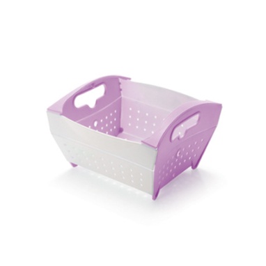 Rổ nhựa gấp gọn đựng hoa quả, rau củ để bàn, để tủ lạnh đa năng