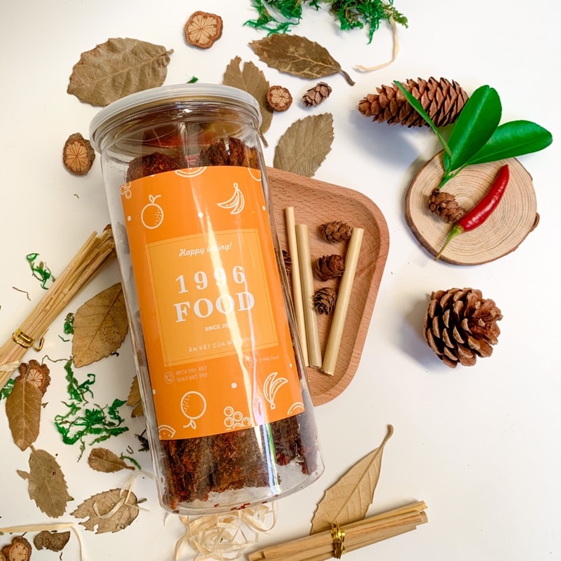 Bò khô miếng loại 1 💖 300g 1996FOOD đồ ăn vặt Hà Nội vừa ngon vừa rẻ | BigBuy360 - bigbuy360.vn