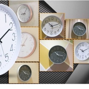 Đồng hồ treo tường kim trôi mạ vàng QUARTZ  ,decor, quà tặng thương hiệu