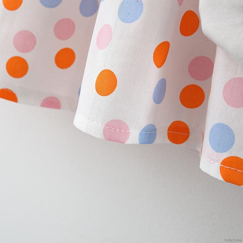 Đầm hai dây cổ vuông tay cánh tiên dáng xòe đáng yêu cho bé gái