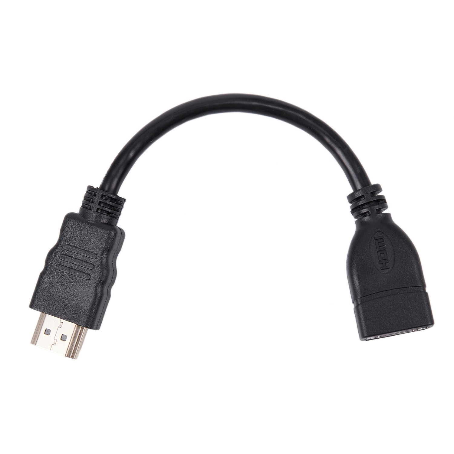 Hdmi Male To Female Extender Cable Short And Convenient For Google Chrome Cast, Fire Tv Stick, Roku Stick Connection To Tv