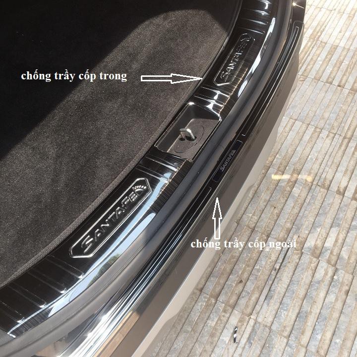Chống Trầy Cốp Xe SantaFe 2019 2020 2021 Mẫu TITAN cao cấp
