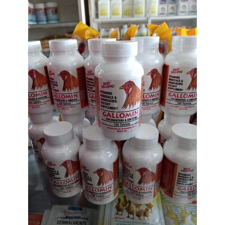 GALLOMIN CHAI 100 VIÊN - Dinh dưỡng cao cấp cho gà đá