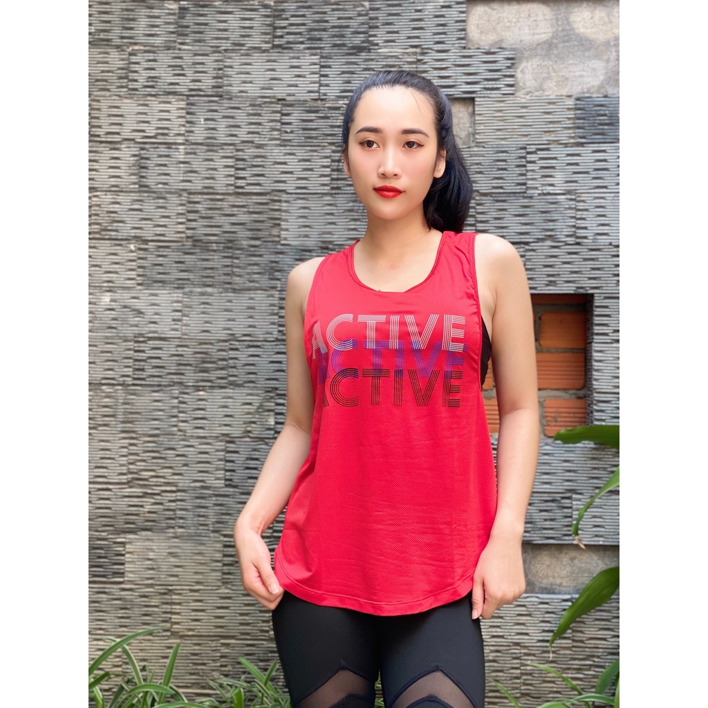 Áo tanktop lưới siêu rẻ ⚡FREE SHIP⚡ Áo tập gym nữ vải mè, mềm mịn, thoáng khí