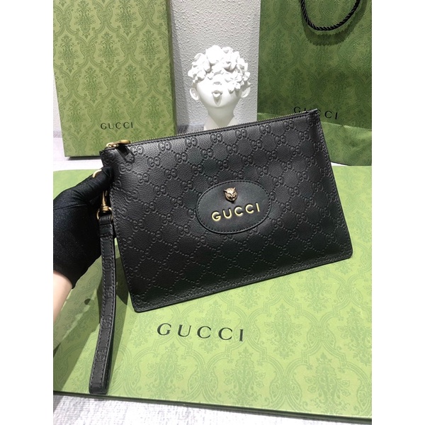 Clutch cầm tay cho nam thương hiệu Gucci GC cao cấp da thật