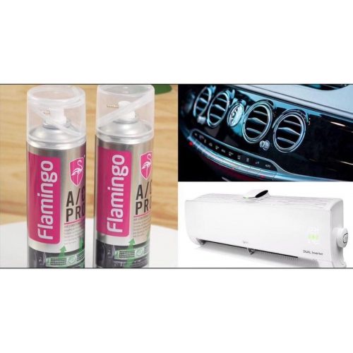 Chai Xịt Bọt Vệ Sinh Flamingo - Vệ Sinh Khe Cửa Gió Điều Hòa Ô Tô - CARZONE