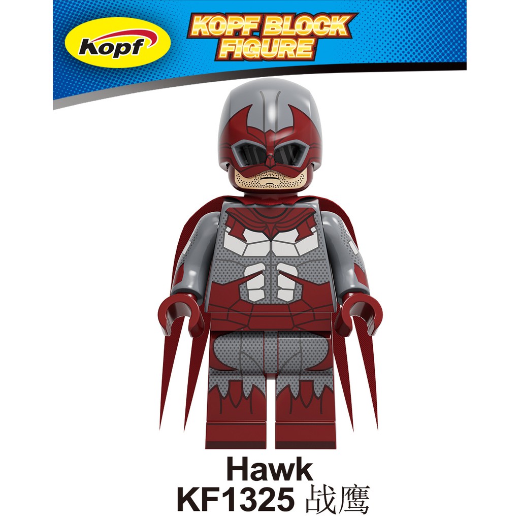 Minifigures Marvel DC Các Mẫu Nhân Vật Super Boy Robin Dove Hawk Raven Mẫu Mới Ra KF6114