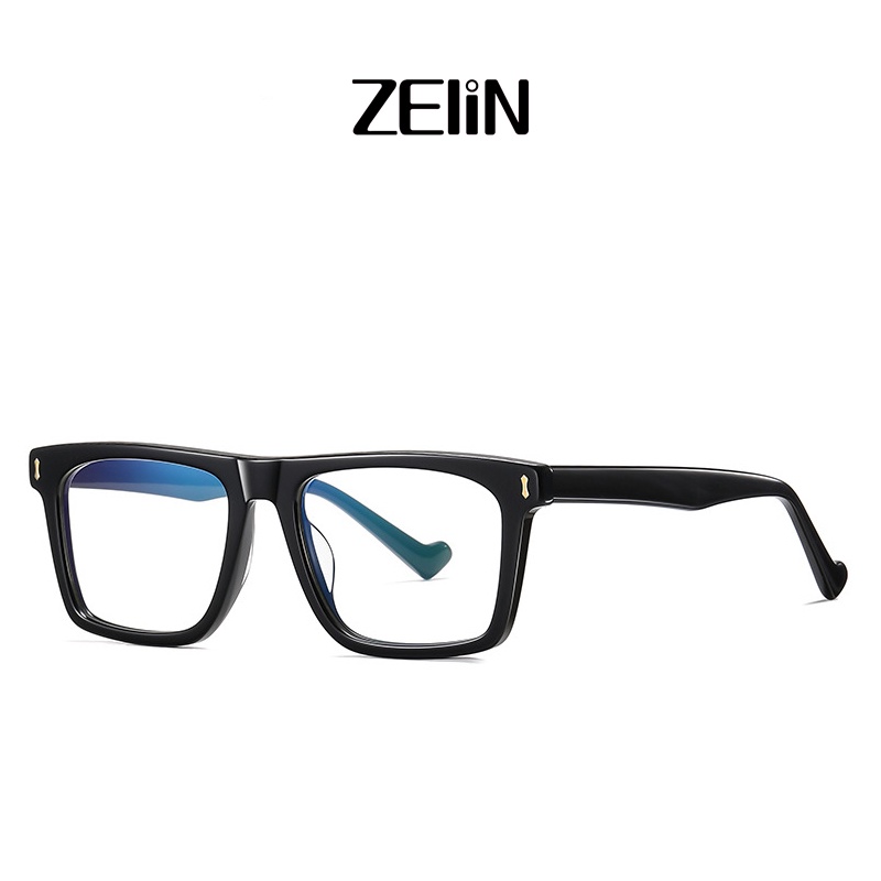 Kính mắt ZELIN PS8809 gọng vuông chống ánh sáng xanh phong cách Âu Mỹ thời trang dành cho nam