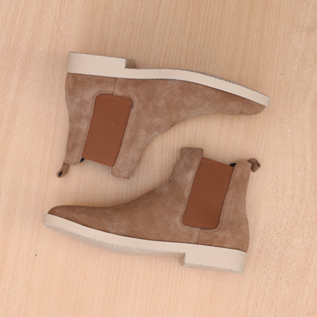 Giày Chelsea Boots nam chất liệu da lộn đế cao su chống trượt SN02 phong cách thời trang thích hợp mang đi làm đi chơi | BigBuy360 - bigbuy360.vn