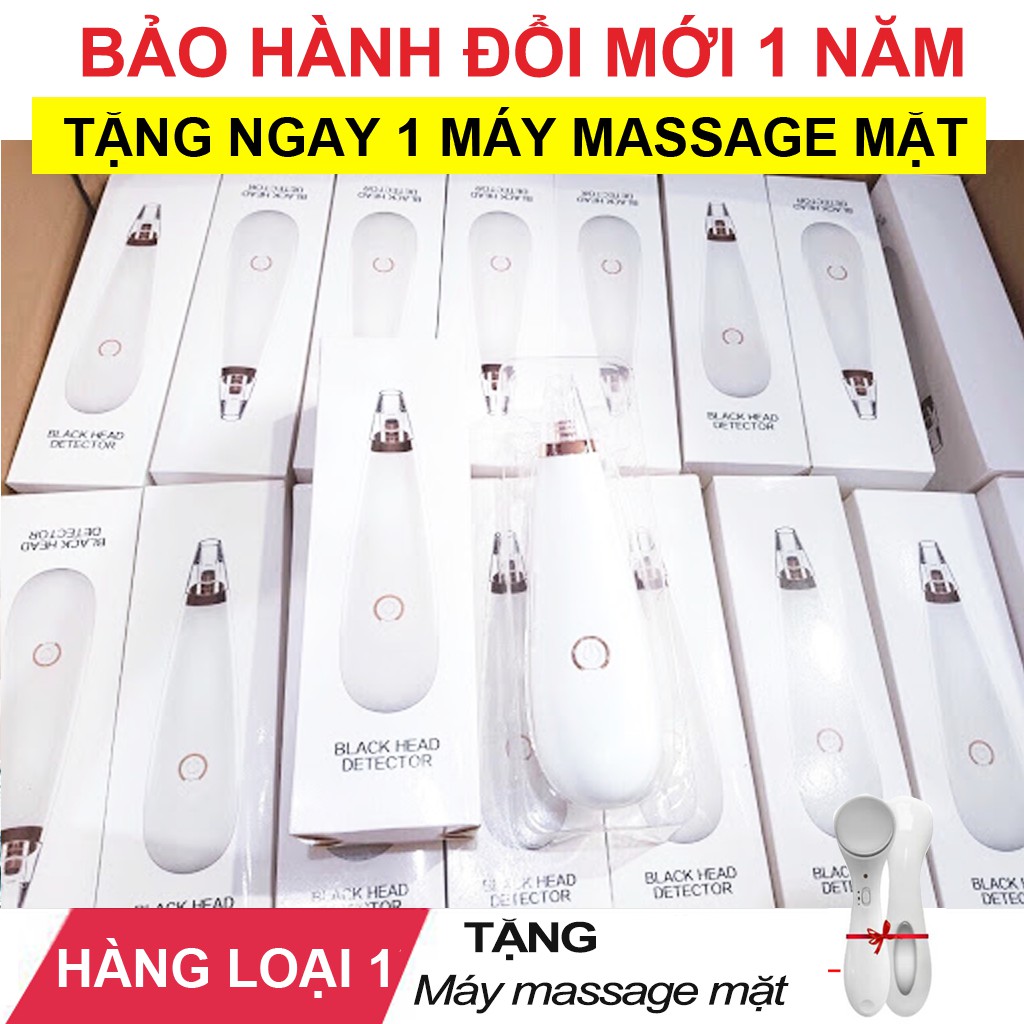 ( Hàng Loại 1 ) Máy Hút Mụn Cầm Tay - Tặng Máy Massage Mặt