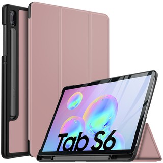 Bao da máy tính bảng có khay đựng bút cảm ứng dành cho Samsung Galaxy TAB S6 SM-T860/SM-T865