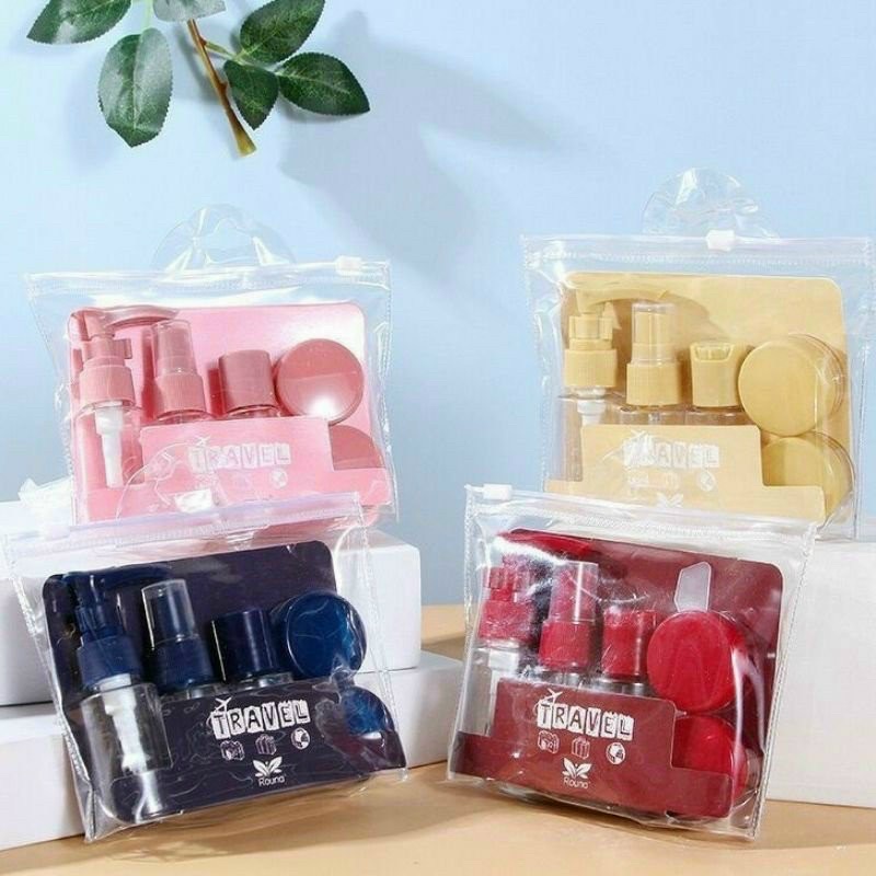 Bộ chiết mỹ phẩm TRAVEL 6 món mang theo du lịch cao cấp