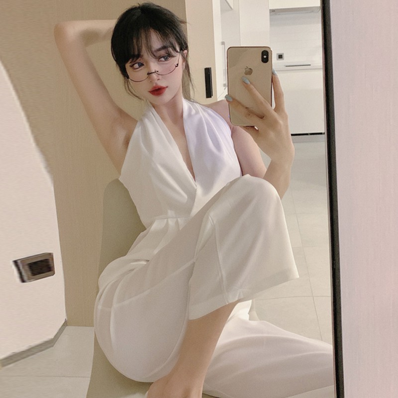 Jumpsuit Ngắn Lưng Cao Thiết Kế Quyến Rũ Cho Nữ