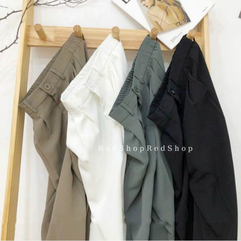 [XẢ HÀNG] Quần ống rộng suông khoá trước, chất vải ruby xuất hàn cao cấp, mặc lên tôn dáng cho các chị em | BigBuy360 - bigbuy360.vn