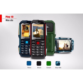 Điện thoại Masstel Play 10 loa to pin khủng 3000mAh kiêm sạc dự phòng