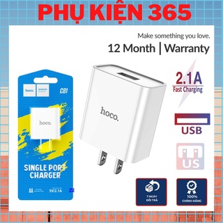 Cốc sạc nhanh c81 - 5v / 2.1a / 1 cổng ra