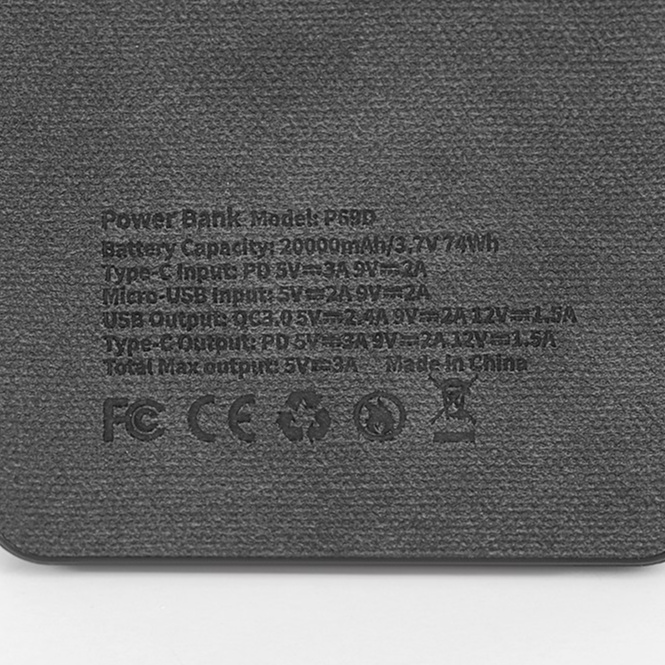 Pin sạc dự phòng Xmobile PowerBox P69D Đen 20000mAh Type C/2 cổng USB 1 cổng Type C - Chính hãng BH 12 tháng