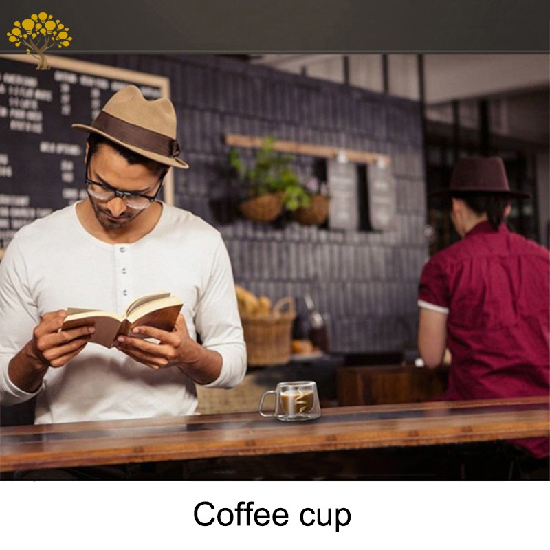 [Cheap] Coffee Mug Espresso Cup Thermal Glass Double Wall High Borosilicate Mugs