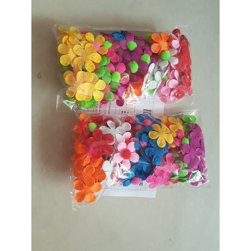 [Sale Giá Gốc] Hoa vải nỉ 3cm có nhụy