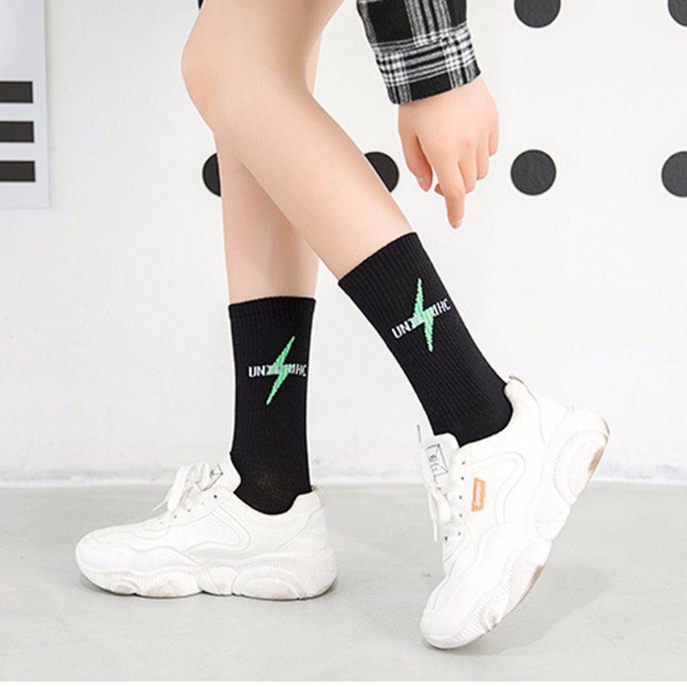 Vớ Cotton Cổ Vừa In Họa Tiết Hoạt Hình Graffiti Đơn Giản Thoải Mái Cho Nam Và Nữ BACK2LIFE